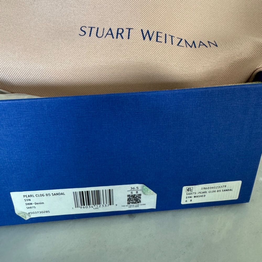 Stuart Weitzman PEARL CLOG 85 SANDAL - Picture 4 of 4